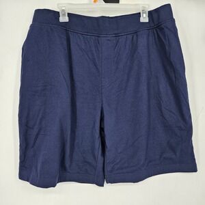 Dude Robe Shorts Mens Large XL Blue Terry Cloth Lined Luxury Loungewear‎